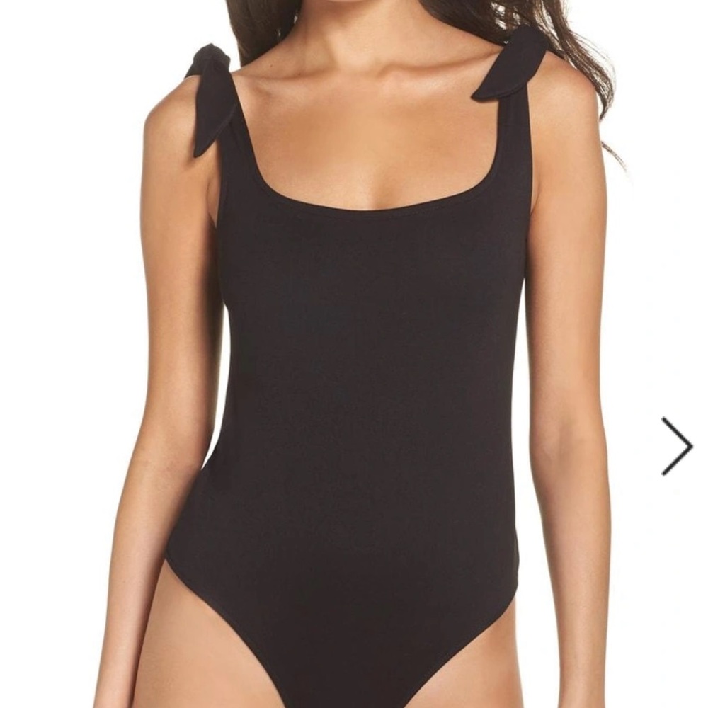 Free People Tie Shoulder Thong Bodysuit - NEVER WORN